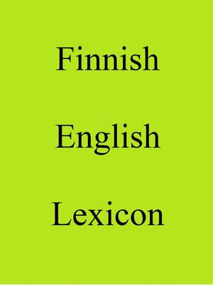 cover image of Finnish English Lexicon